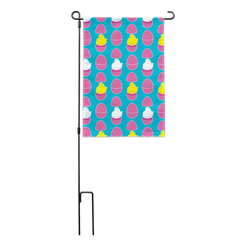 Peeps Easter Eggs Garden Flag for Spring Yard Decor