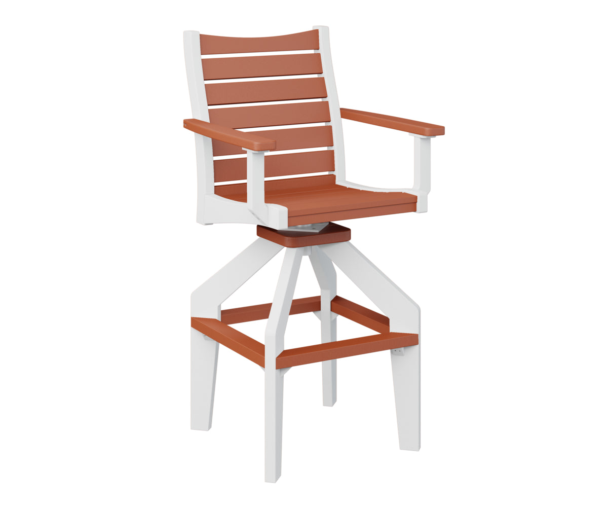 Berlin Gardens Bristol Swivel XT Chair - Heavy Duty Outdoor Patio Dining Chair with 360° Rotation, Weather-Resistant & Comfortable - Perfect for Backyard, Deck, Garden, and Poolside Relaxation