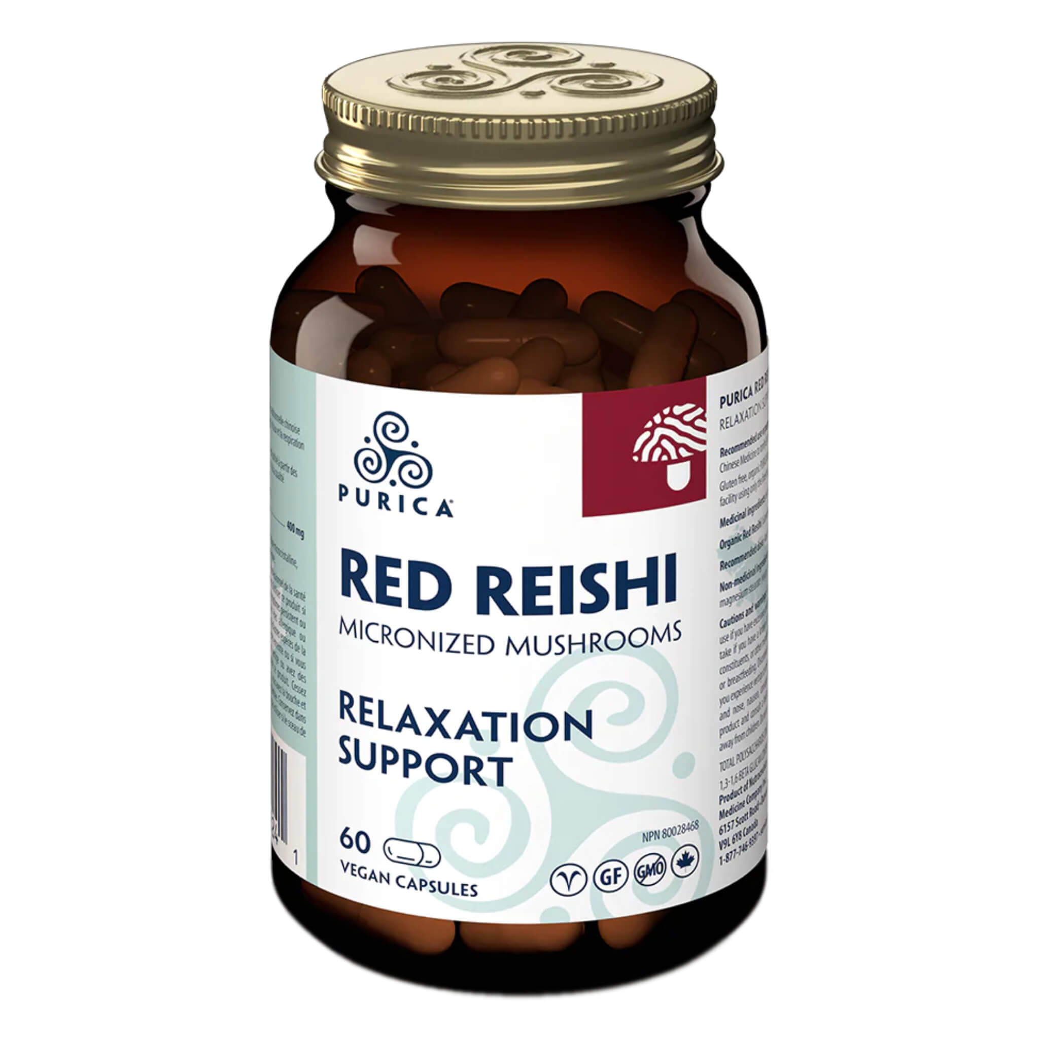 Organic Red Reishi Mushroom Extract - Full Spectrum Supplement for Immune Support & Stress Relief - Perfect for Daily Wellness & Natural Energy Boost