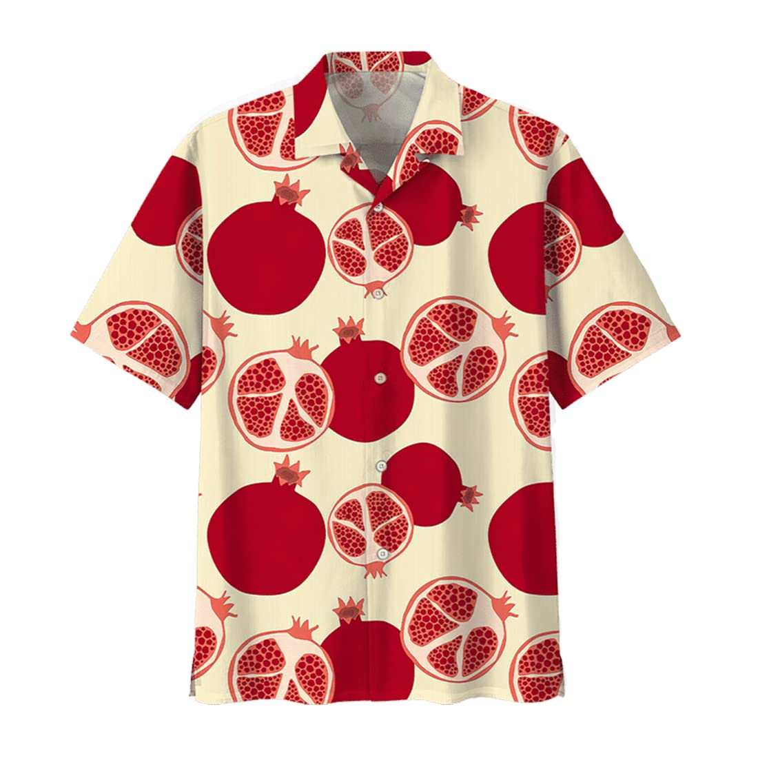 Stylish Hawaiian Shirts for Men & Women - Tropical Fruit Print Short Sleeve Button Down Shirts - Perfect for Beach Vacations, Summer Parties, and Casual Outings