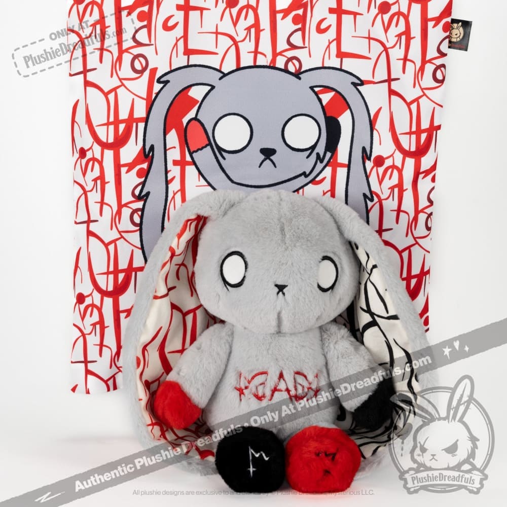 Dyslexia Awareness Rabbit Plush Stuffed Animal - Soft Cuddly Toy for Kids & Adults | Perfect for Comfort, Gifts, and Neurodiversity Support