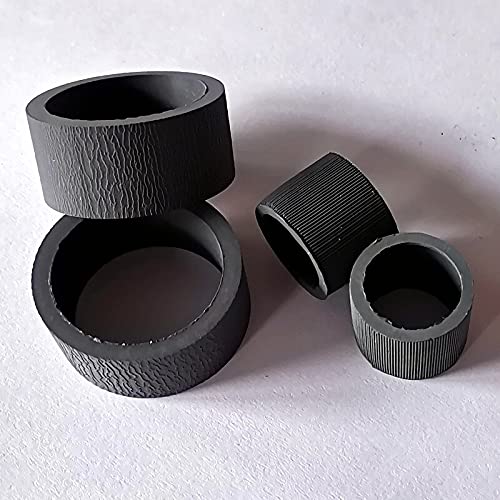 2 Sets Scanner Pickup Roller Tires for Canon DR-C125 DR-C225 Copier Printer - 4pcs/Set Replacement Parts - Perfect for Office Document Scanning & Printing Maintenance