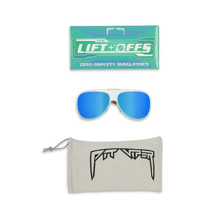 Pit Viper The Lift Offs Bonaire Breeze Sunglasses - Polarized UV Protection Sports & Outdoor Sunglasses for Running, Cycling, Hiking - Stylish Retro Aviator Shades for Men & Women