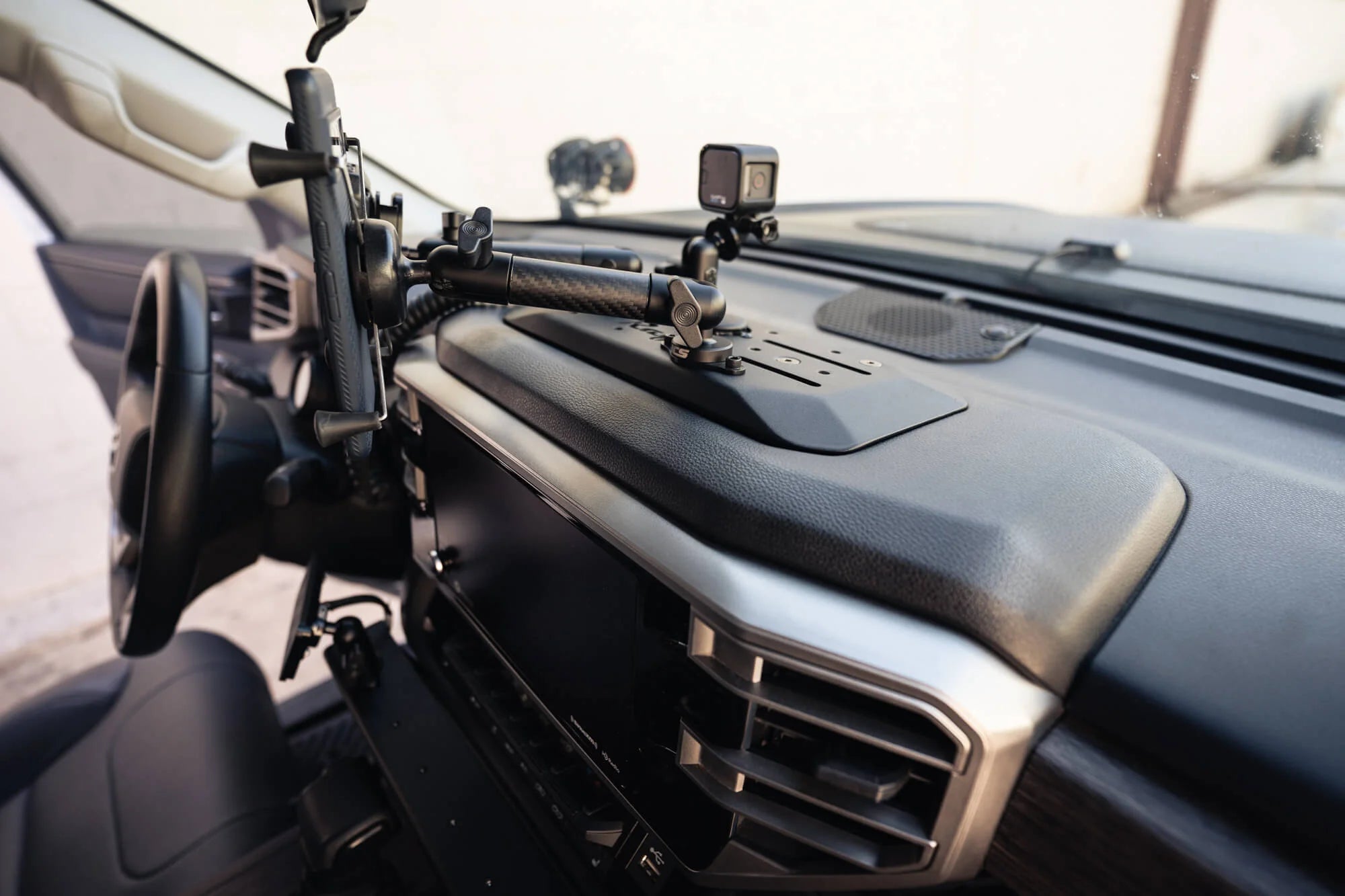 Rago Fabrication Digital Device Mount for 2022+ Toyota Tundra & 2023+ Toyota Sequoia | Secure Phone & Tablet Holder for Off-Roading, Camping & Daily Commuting