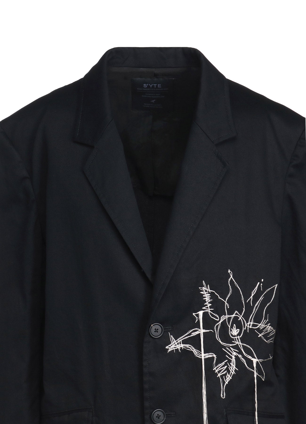 Stylish Cotton Twill 'Queen of the Night' Embroidered Jacket for Women - Perfect for Evening Parties, Date Nights & Special Occasions