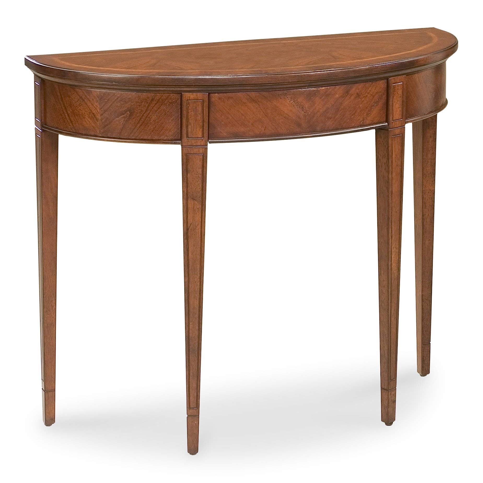 Butler Hampton Plantation Cherry Demilune Console Table - Elegant Entryway Furniture for Hallway, Living Room & Foyer Decor