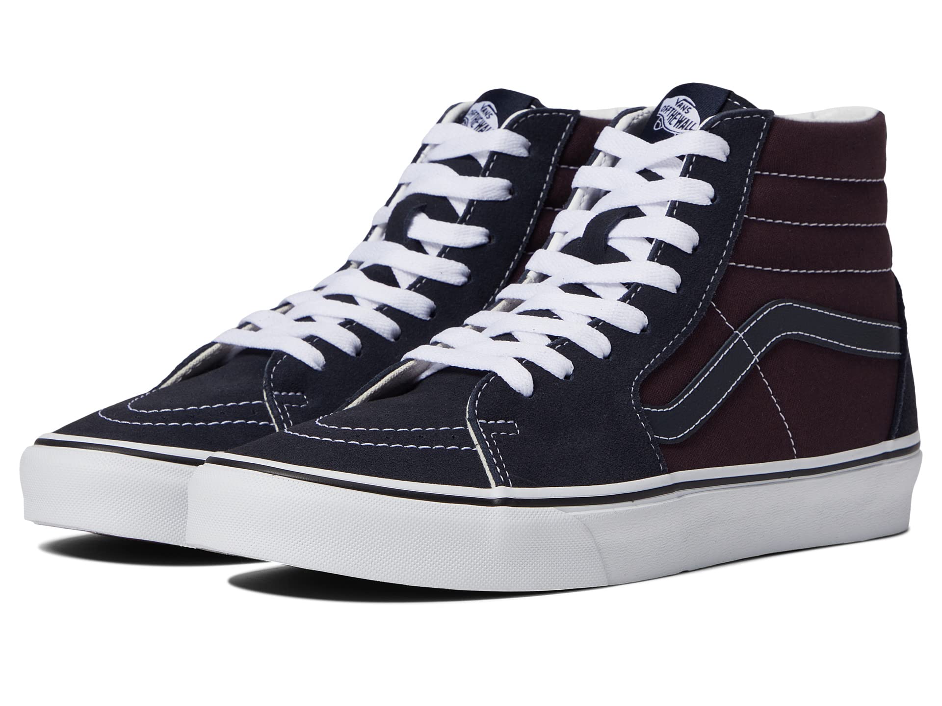 Vans Men's Classic Hi-Top Skate Shoes - US 7.5 (Black/White) - Retro Sneakers for Skating, Streetwear & Casual Outfits
