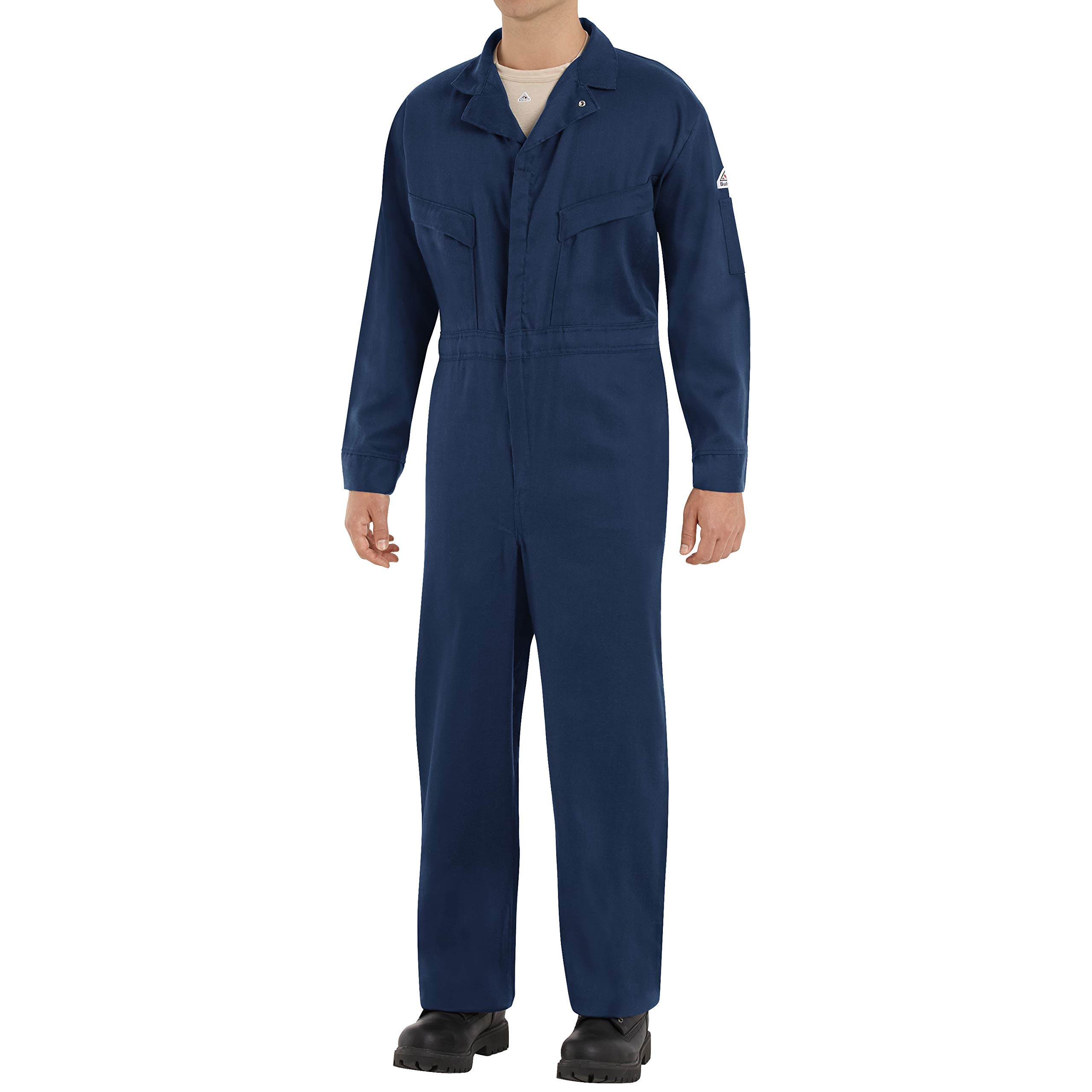 Bulwark FR Men's Flame Resistant Cotton Nylon Coverall - Comfortouch Deluxe Workwear for Welding, Construction & Industrial Safety