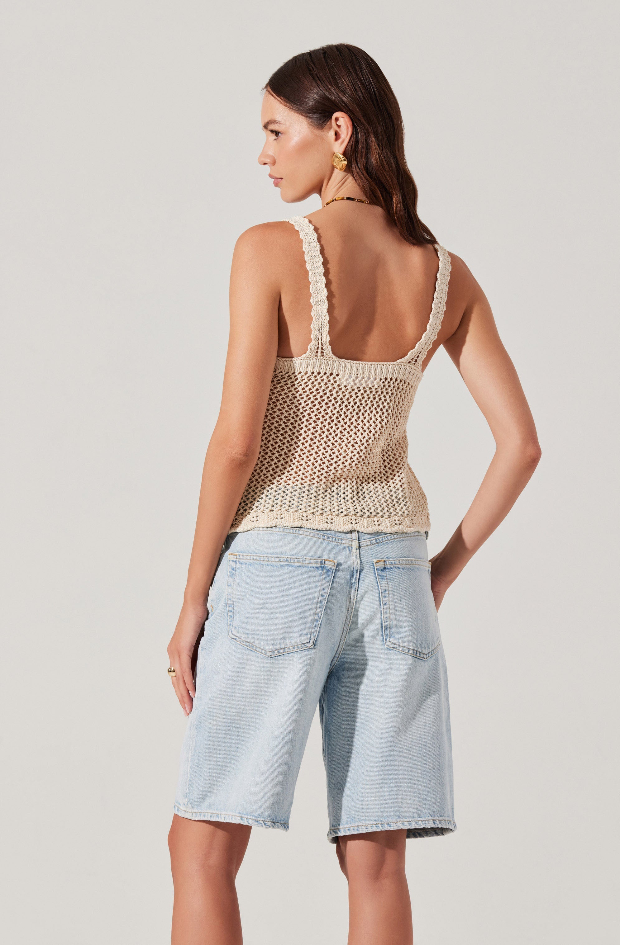 Kalaya Crochet Knit Top for Women - Boho Chic Lace Summer Blouse - Casual Beachwear & Festival Outfit