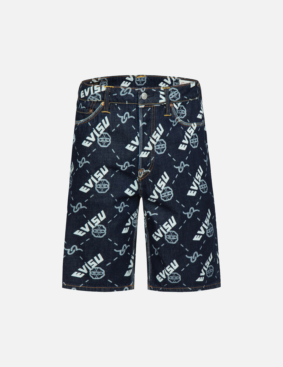 Stylish Monogram Print Denim Shorts for Women - Trendy High Waist Distressed Denim Shorts with Stretch - Perfect for Summer Outfits, Beach Vacations & Casual Wear