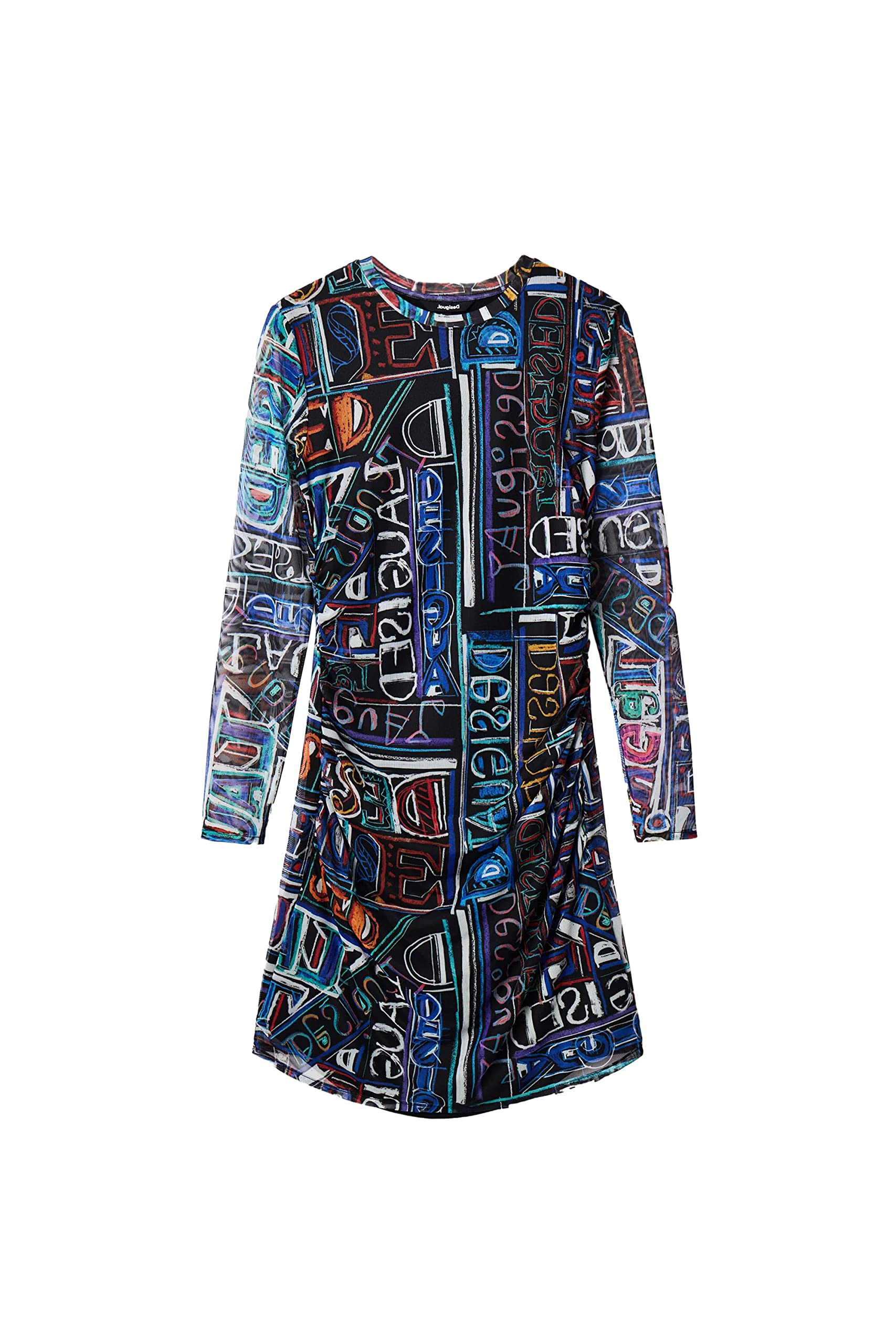 Desigual Women's Long Sleeve Knit Dress - Stylish & Comfortable Casual Wear for Fall & Winter | Perfect for Office, Date Night & Holiday Parties