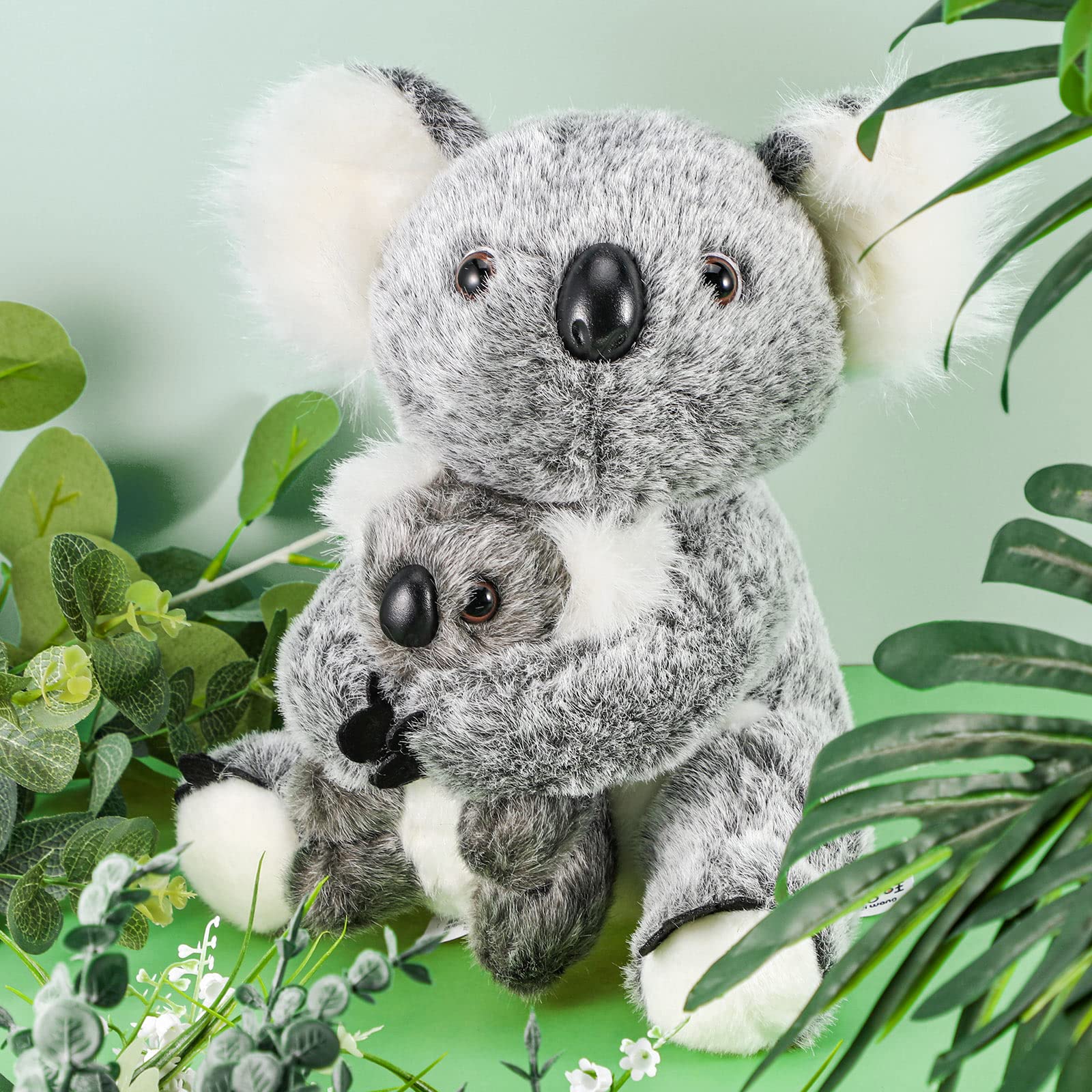 Premium Soft Koala Plush Toy Set - 2 Piece Mother & Baby Stuffed Animals (10.63