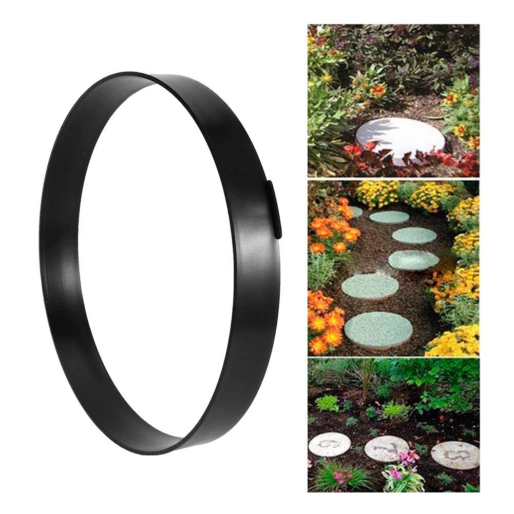 DIY Round Walk Brick Concrete Paver - Garden Path Maker Stepping Stone for Patio, Yard & Outdoor Walkways | Create Beautiful Garden Paths, Driveways & Landscape Designs