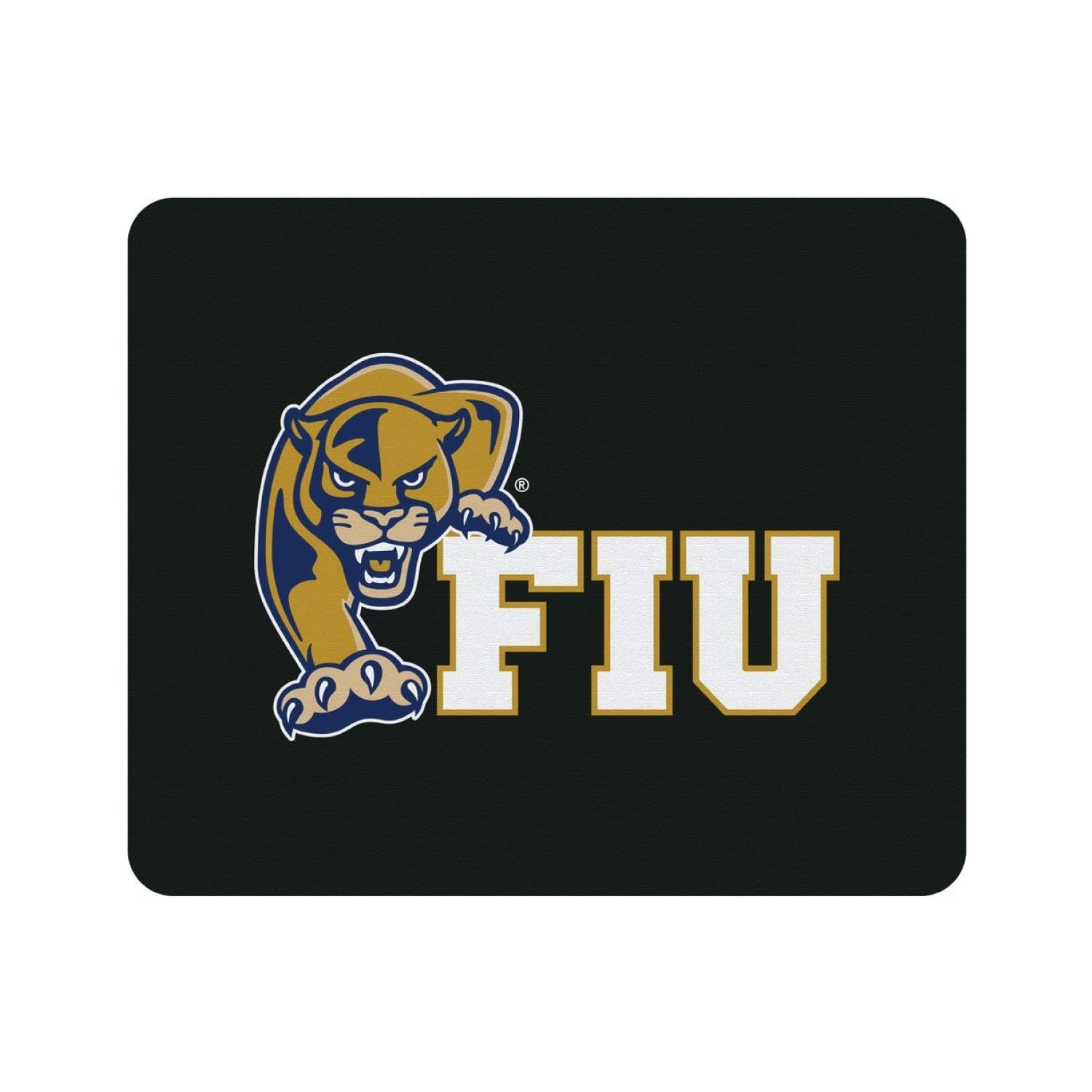 Florida International University Mouse Pad - Non-Slip Fabric Gaming & Office Desk Mat for Computers, Laptops - Perfect for Work, Study & Gaming (Classic Black)