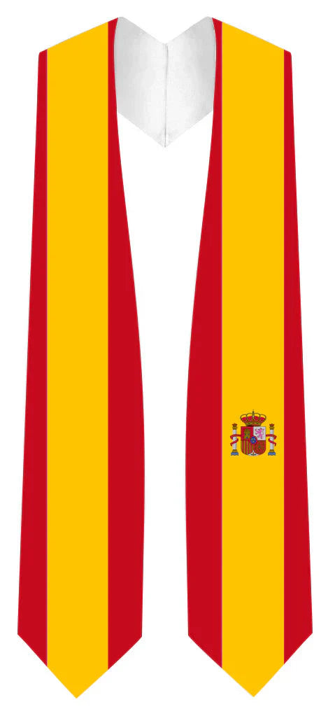 International Flag Graduation Stole - Multicolor Sash for Graduation Ceremony - Perfect for High School & College Commencement