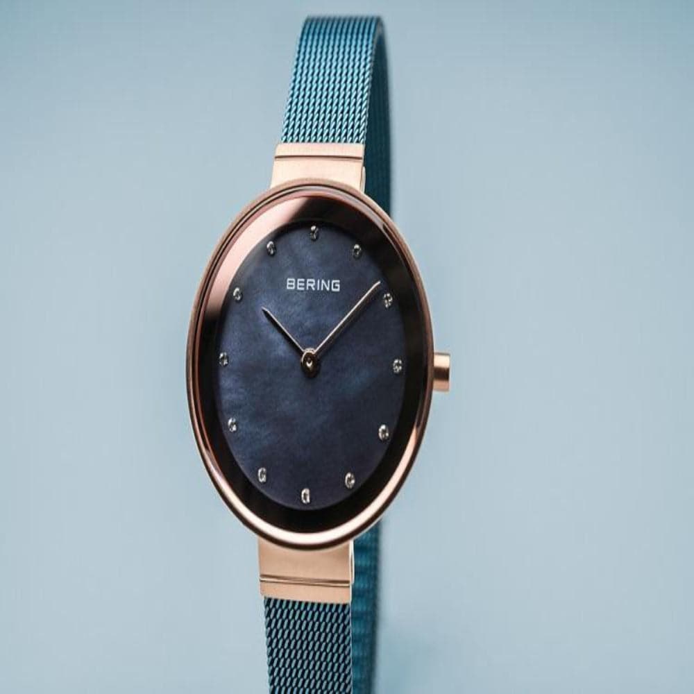 BERING Classic Women's Watch 10128-368 - Elegant Stainless Steel Analog Watch with Mineral Glass, Water Resistant for Daily Wear, Office & Special Occasions
