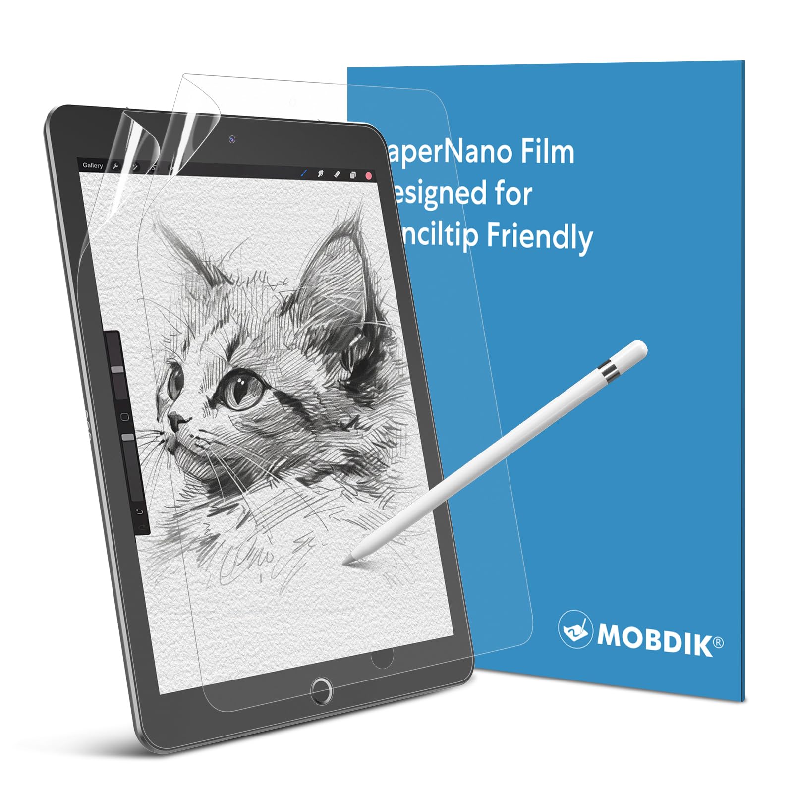 MOBDIK 2 Pack Matte Paperfeel Screen Protector for iPad Air 3 (2019) & iPad Pro 10.5 (2017) - Anti Glare, Fingerprint Resistant, Easy Installation - Perfect for Drawing, Note Taking & Reading Outdoors