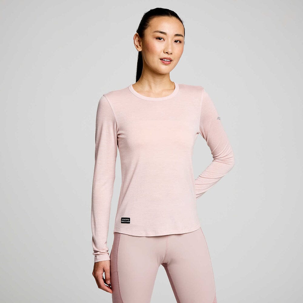 Saucony Women's Peregrine Merino Wool Long Sleeve Running Shirt - Moisture Wicking & Odor Resistant for Trail Running & Outdoor Adventures