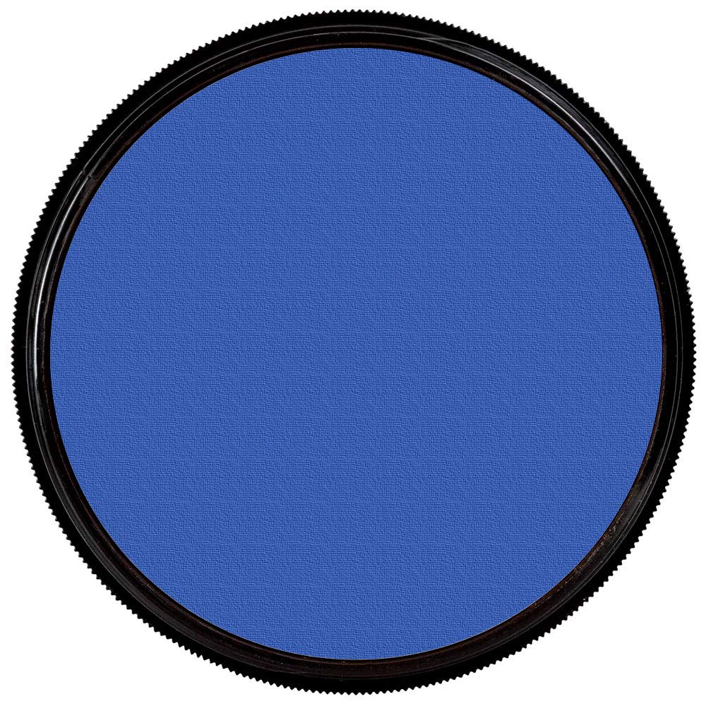 Mehron Makeup StarBlend Cake Makeup - Wet/Dry Pressed Powder Foundation & Body Paint (2oz/56g) - Professional Blue Face Paint for Cosplay, Halloween & Theater Makeup