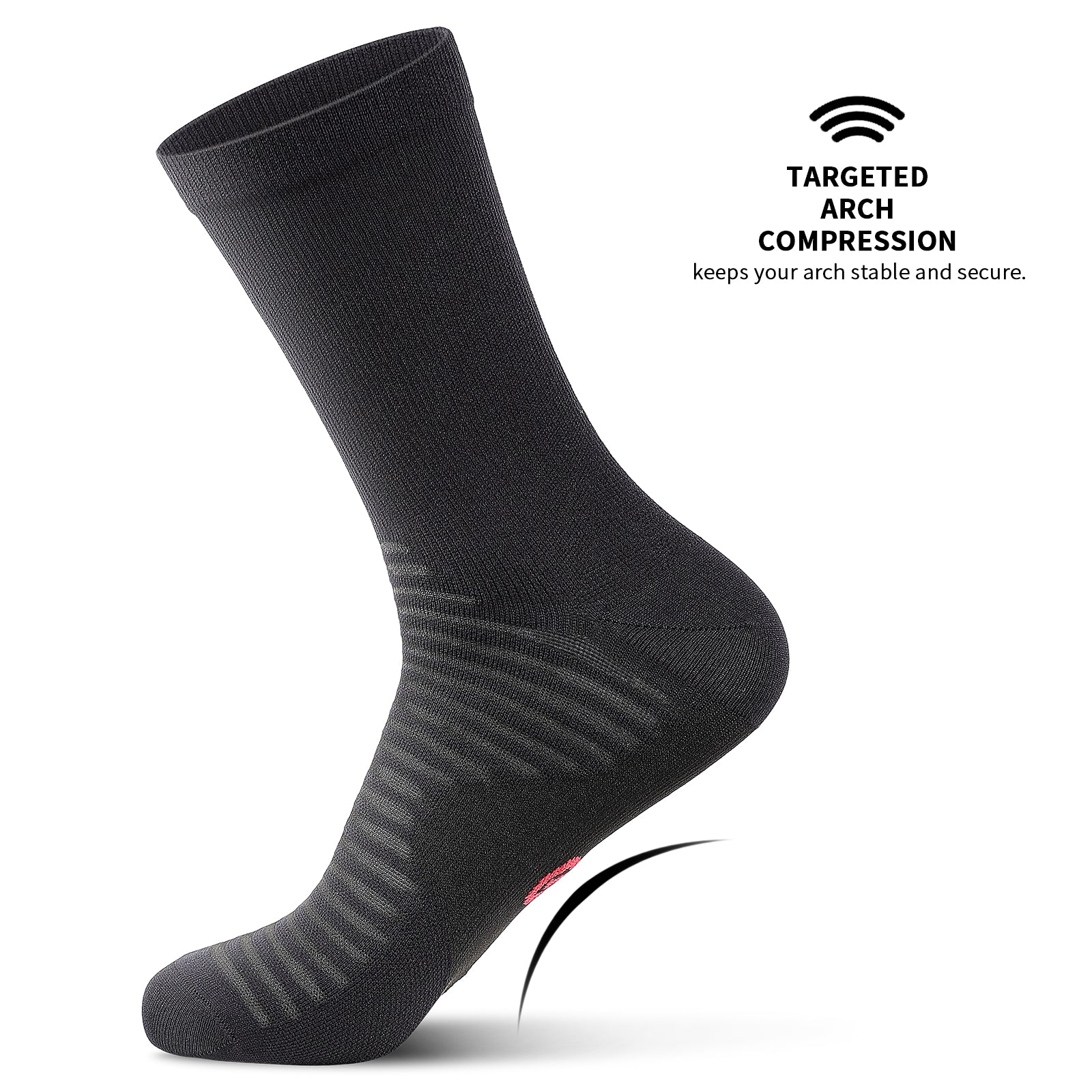 GECKOMAN x PAPLUS Athletic Crew Socks for Men & Women - Breathable Performance Running Socks for Sports, Gym & Daily Wear