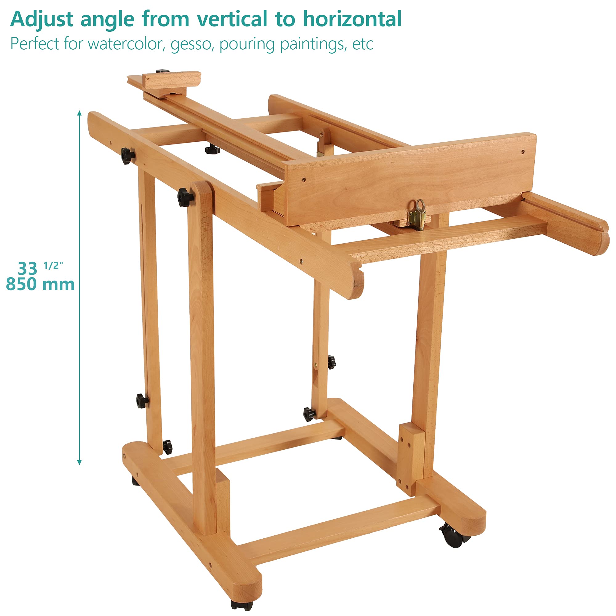 VISWIN Professional Heavy-Duty H-Frame Artist Easel - Extra Large 82