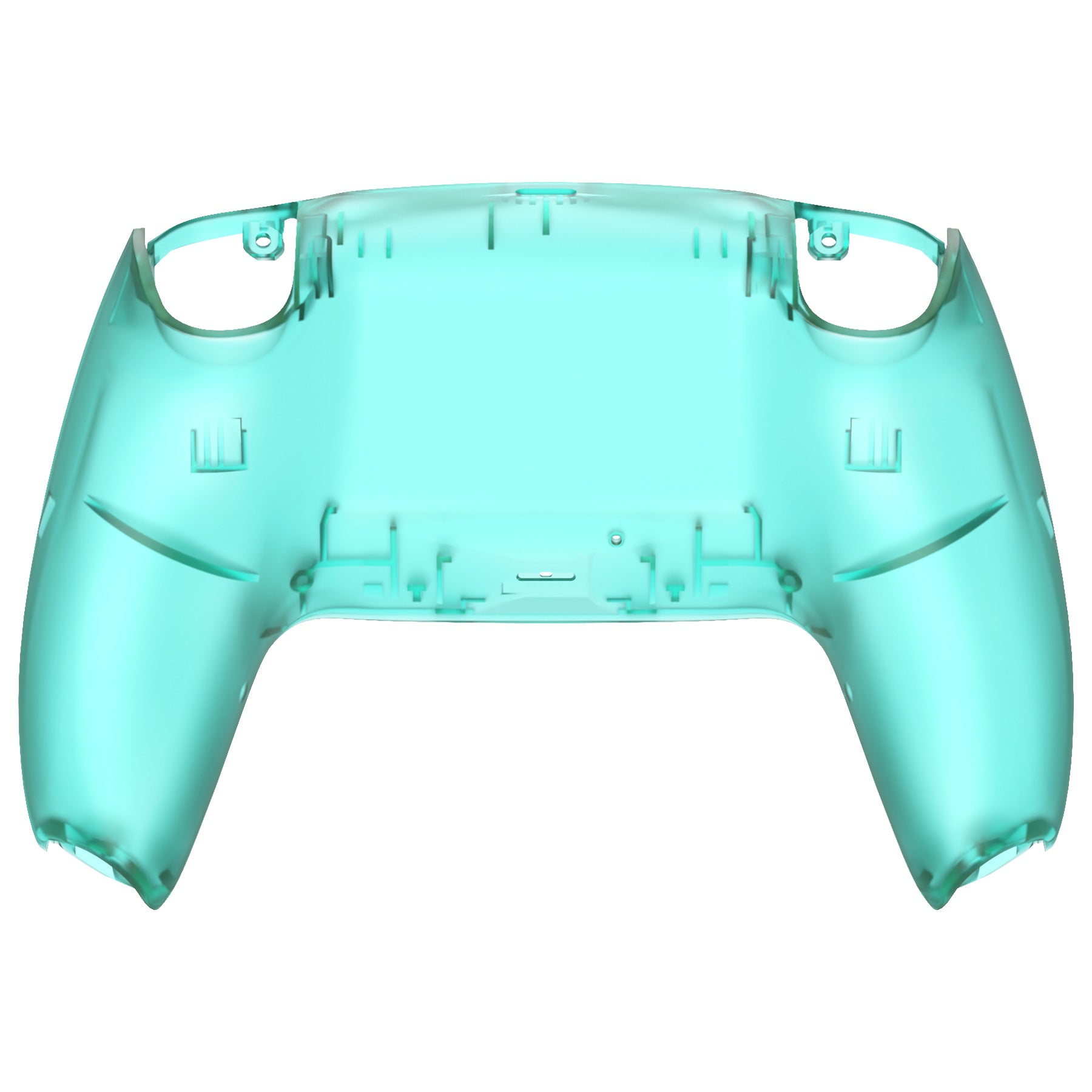 eXtremeRate PS5 Controller Replacement Back Housing Bottom Shell - Compatible with BDM 010/020/030/040/050 - Emerald Green - DIY Repair & Customization for Gamers