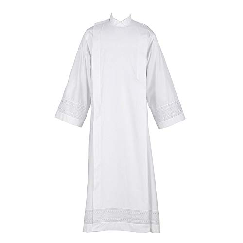 Christian Brands Embroidered Inset ALB PC - Premium Church Vestments for Clergy & Worship Services