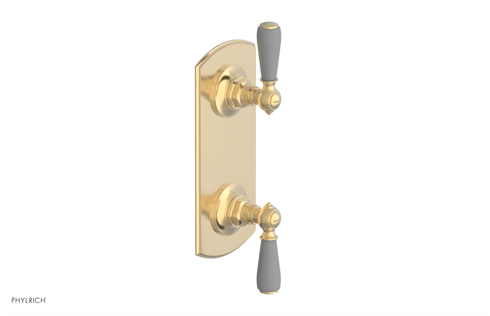 Jamestown Thermostatic Shower Valve with Volume Control & Diverter - Grey Accented Bathroom Fixture for Modern Home Renovation