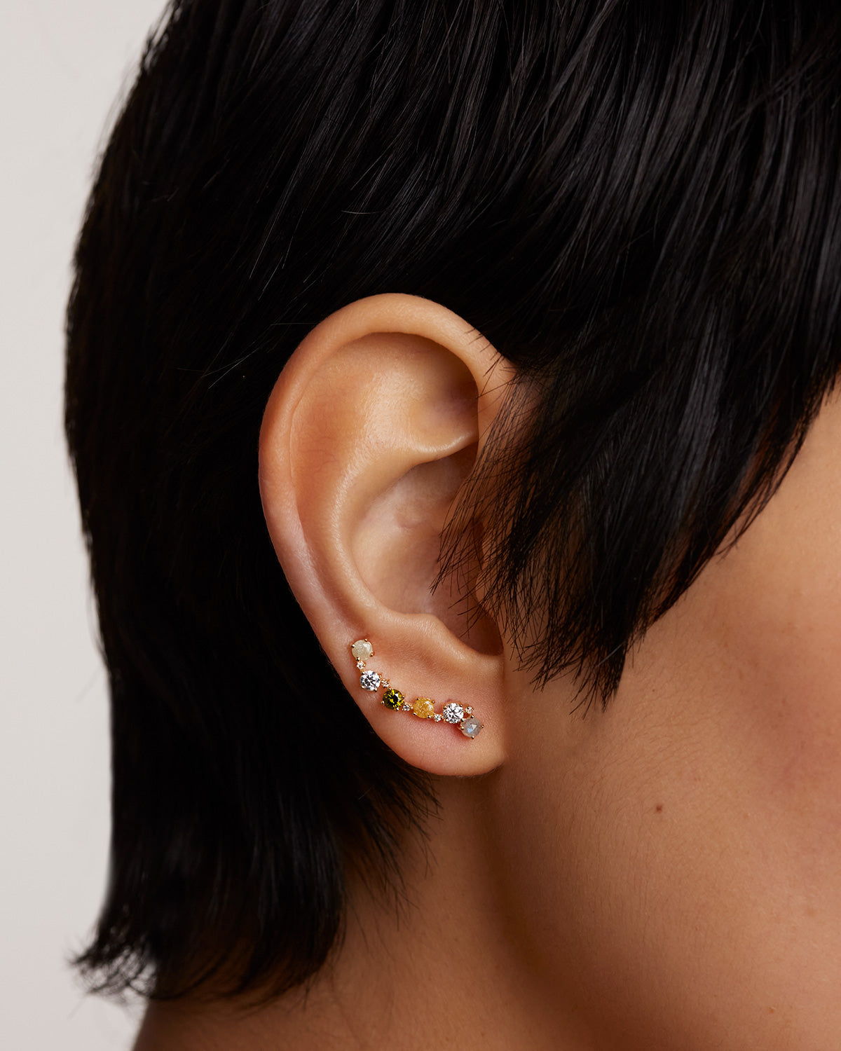 GRID2 April Gold Earrings – Elegant 14K Gold Hoop Earrings for Women, Perfect for Parties, Weddings & Everyday Wear
