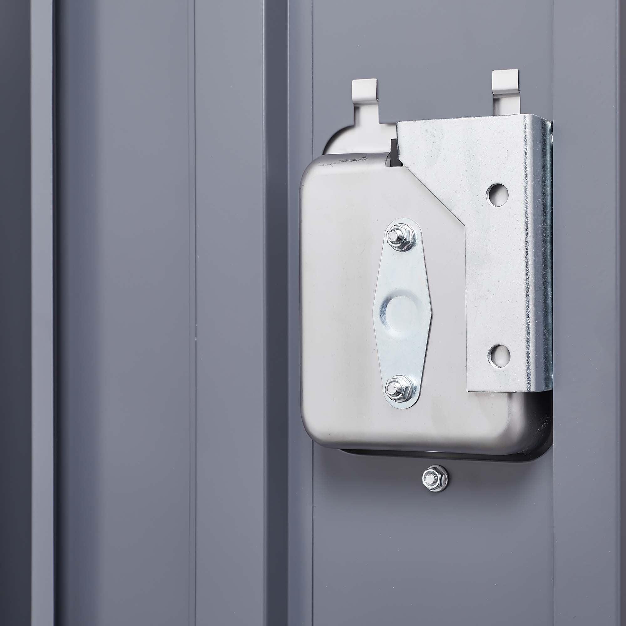 66H Gray Metal Storage Locker with Lock - Secure Cabinet for Home, Gym, Office, School & Garage - Perfect for Employee Storage, Sports Equipment & Organization