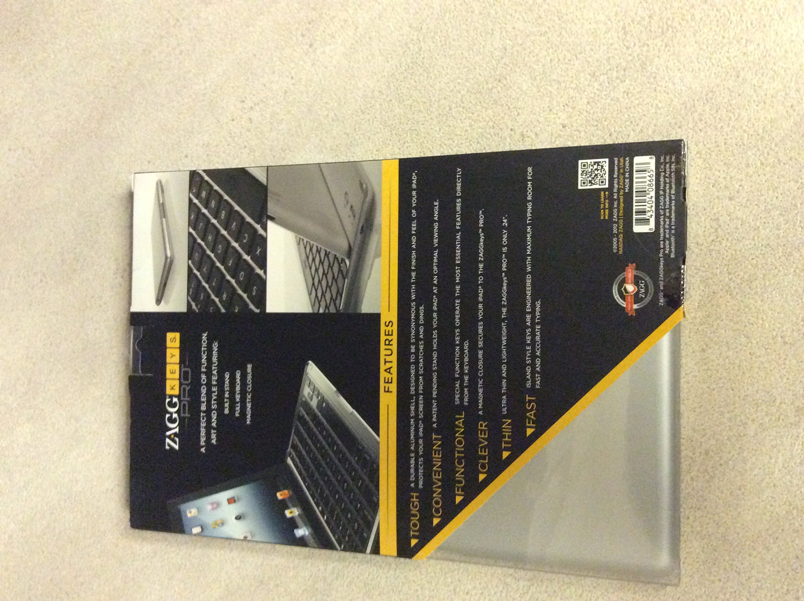 ZAGG PRO Bluetooth Keyboard for Apple iPad 2/3/4 - Aluminum Case with Backlit Keys | Slim Wireless Keyboard for iPad | Perfect for Typing, Office Work & Travel Use