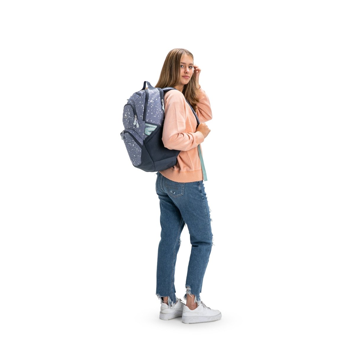 High Sierra Swoop SG Backpack - Durable Laptop Backpack for School, Travel & Hiking - Water-Resistant College Backpack with USB Charging Port & Headphone Port