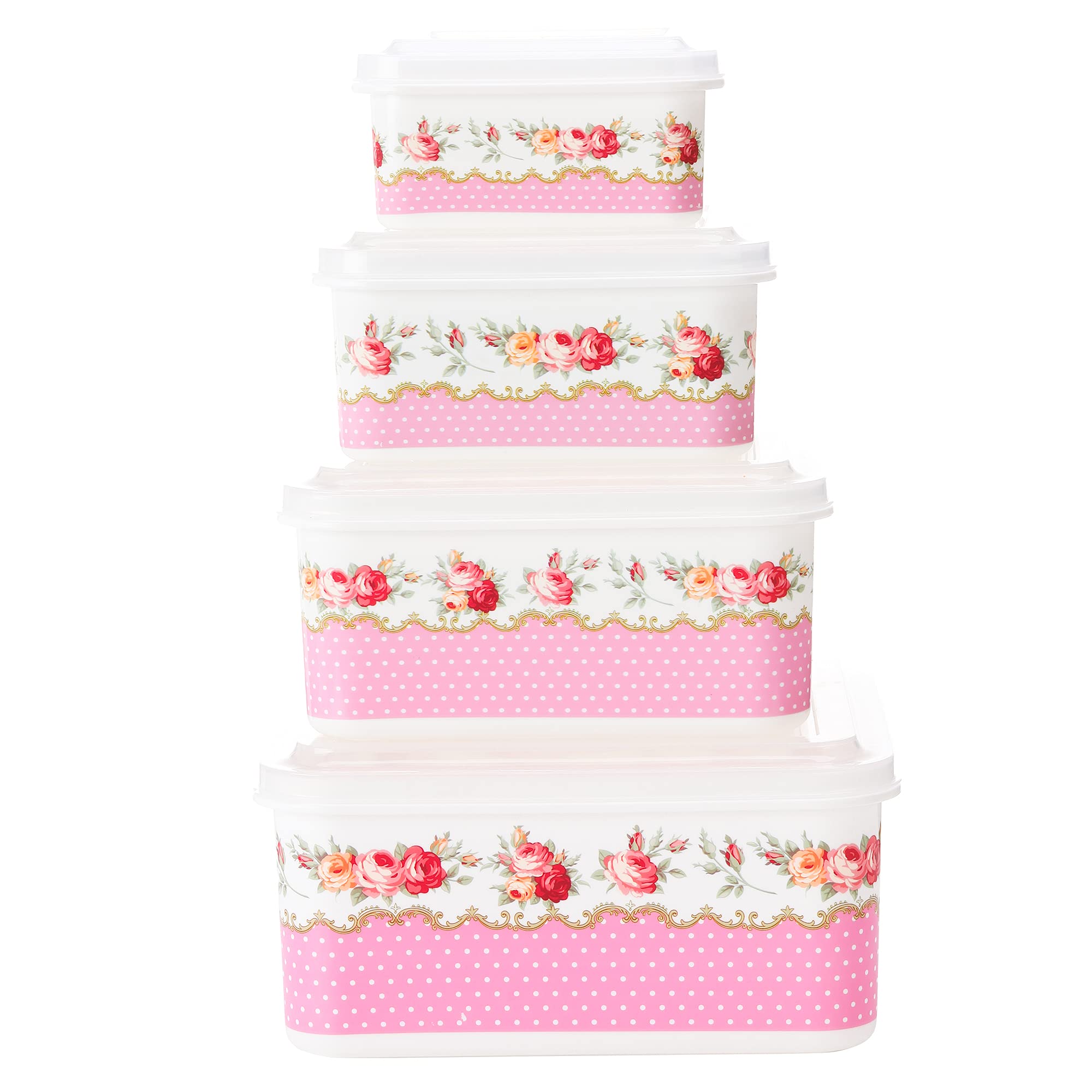 Premium 4-Piece Leakproof BPA-Free Food Storage Containers Set with Lids - Microwave, Freezer & Dishwasher Safe (68, 43, 24, 10 oz) - Ideal for Meal Prep, Leftovers & On-the-Go Lunches