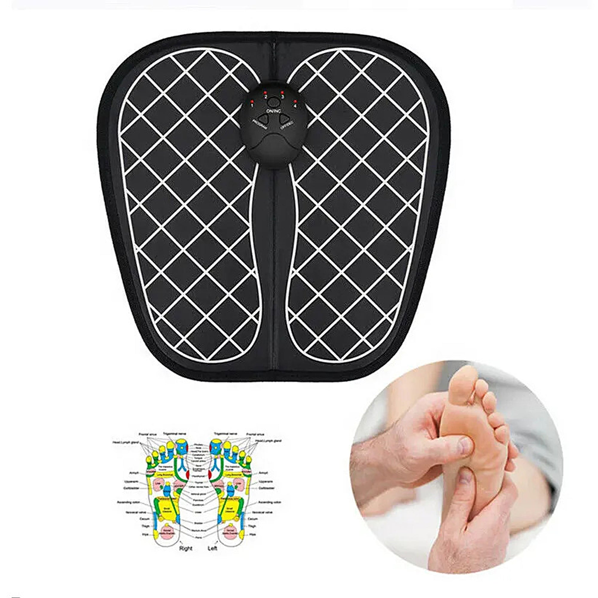 THERMOSAGE EMS 8-in-1 Total Leg Massager for Pain Relief & Muscle Recovery - Electric Stimulation Therapy for Athletes, Runners & Home Use