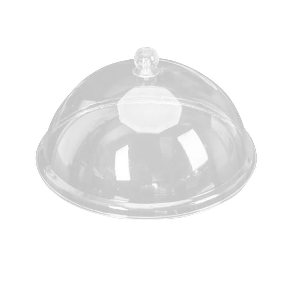DOITOOL 10-Inch Clear Acrylic Food Cover Tent - Round Transparent Dust Protector for Cakes, Pastries, Desserts | Perfect for Bakeries, Parties, and Home Kitchen Use