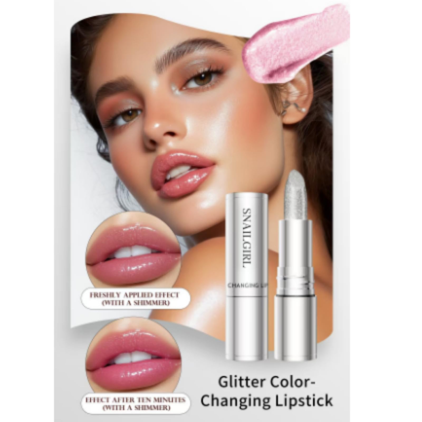 Vegan Tinted Lip Butter Balm - Hydrating & Conditioning Lip Care for Instant Moisture & Shine - Softening & Soothing Skincare - Perfect for Summer Days, Date Nights & Daily Moisturizing