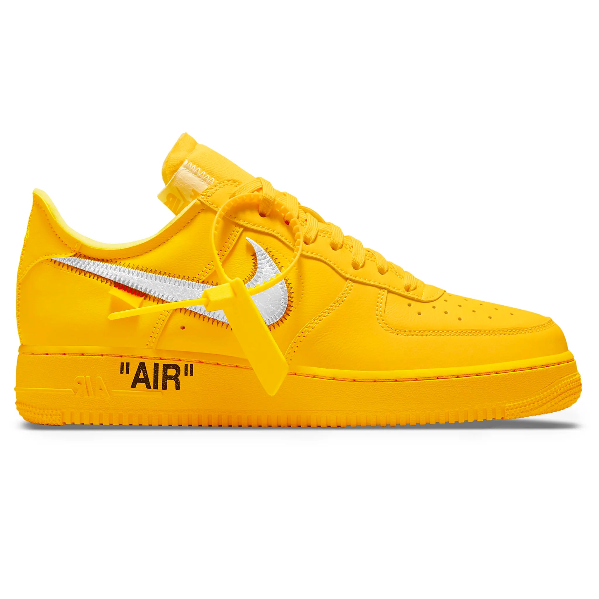 Nike x Off-White Air Force 1 Low 'University Gold' Sneakers - Limited Edition Streetwear Shoes for Men & Women | Perfect for Casual Wear, Sneaker Collecting, and Urban Fashion