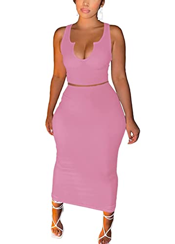 Pink D-tank Skirt Outfits
