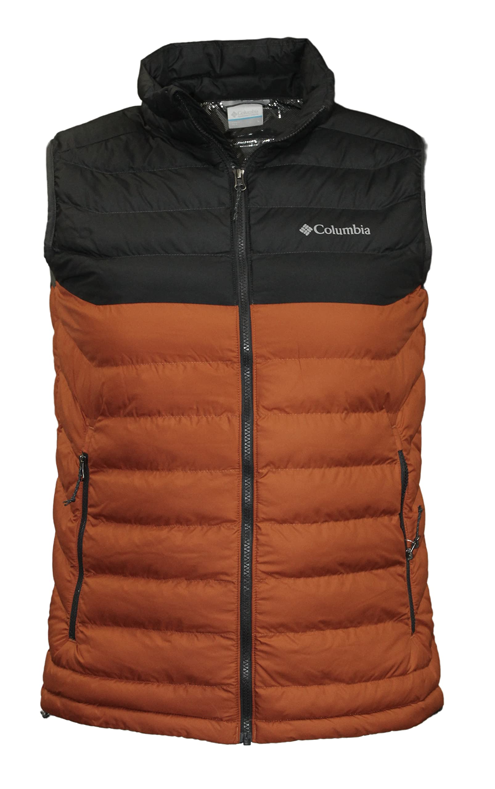Columbia Men's White Out Omni-Heat Puffer Vest - Lightweight Insulated Winter Vest for Outdoor Activities, Hiking & Cold Weather Layering