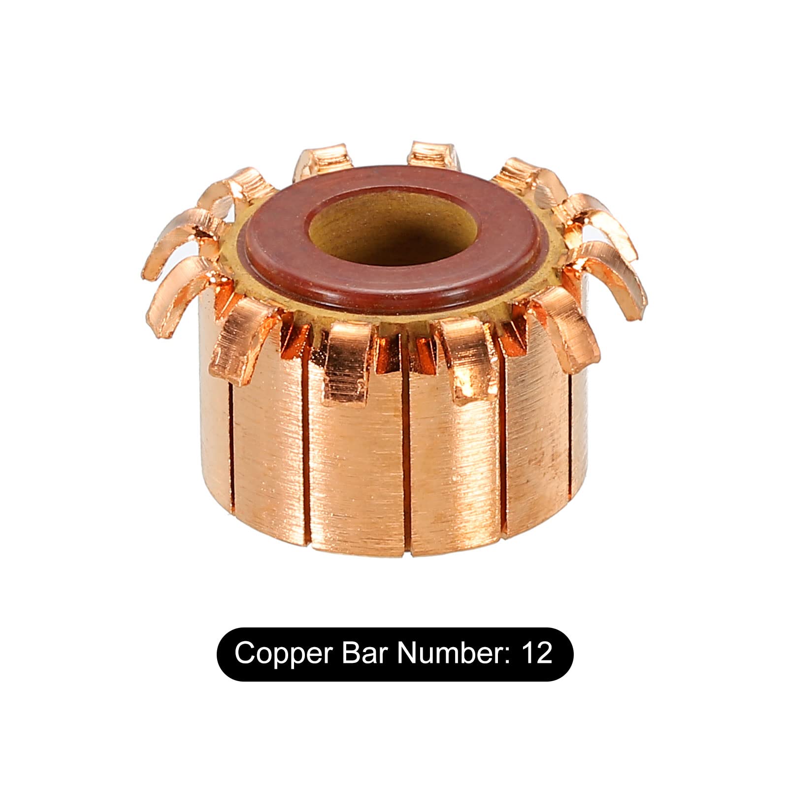 PATIKIL 12 Gear Teeth Electric Motor Commutator - 8mm ID 18.8mm OD Replacement Part for DC Motors | Perfect for Power Tools, DIY Projects & Industrial Equipment Repair