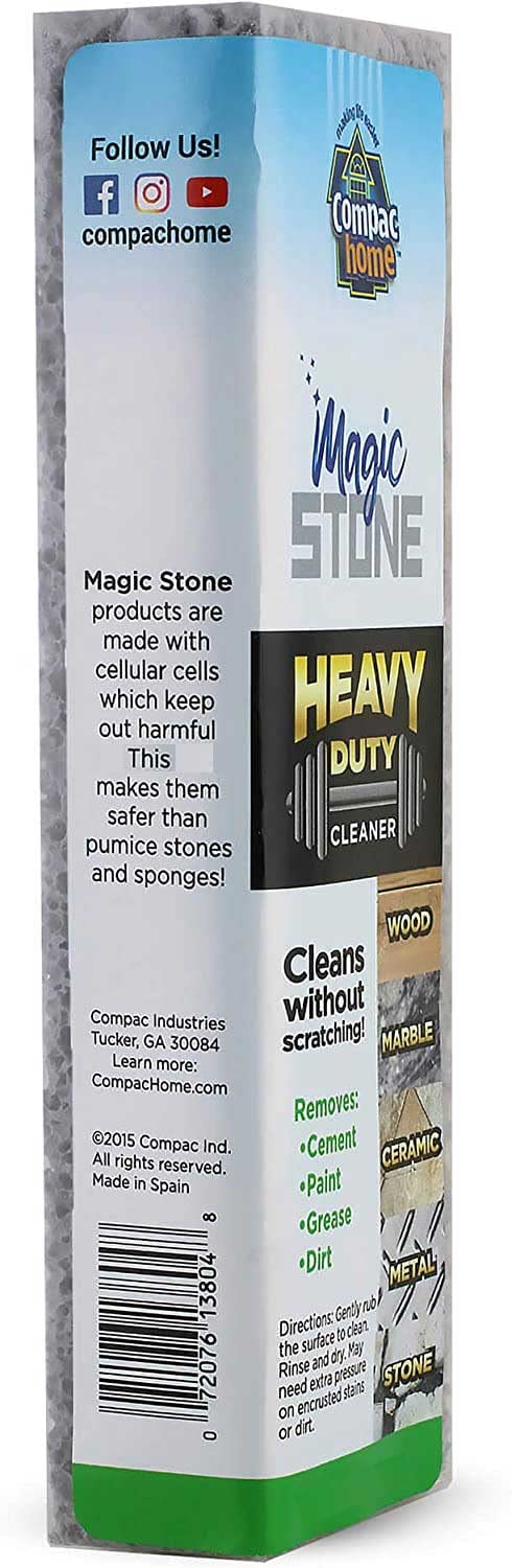 Heavy Duty Cleaning Stick for Paint, Cement, Rust & Grease Removal - Magic-Stone Scrubber for Wood, Stone & Ceramic Tiles - 2 Pack - Perfect for Home, Garage & Workshop Deep Cleaning