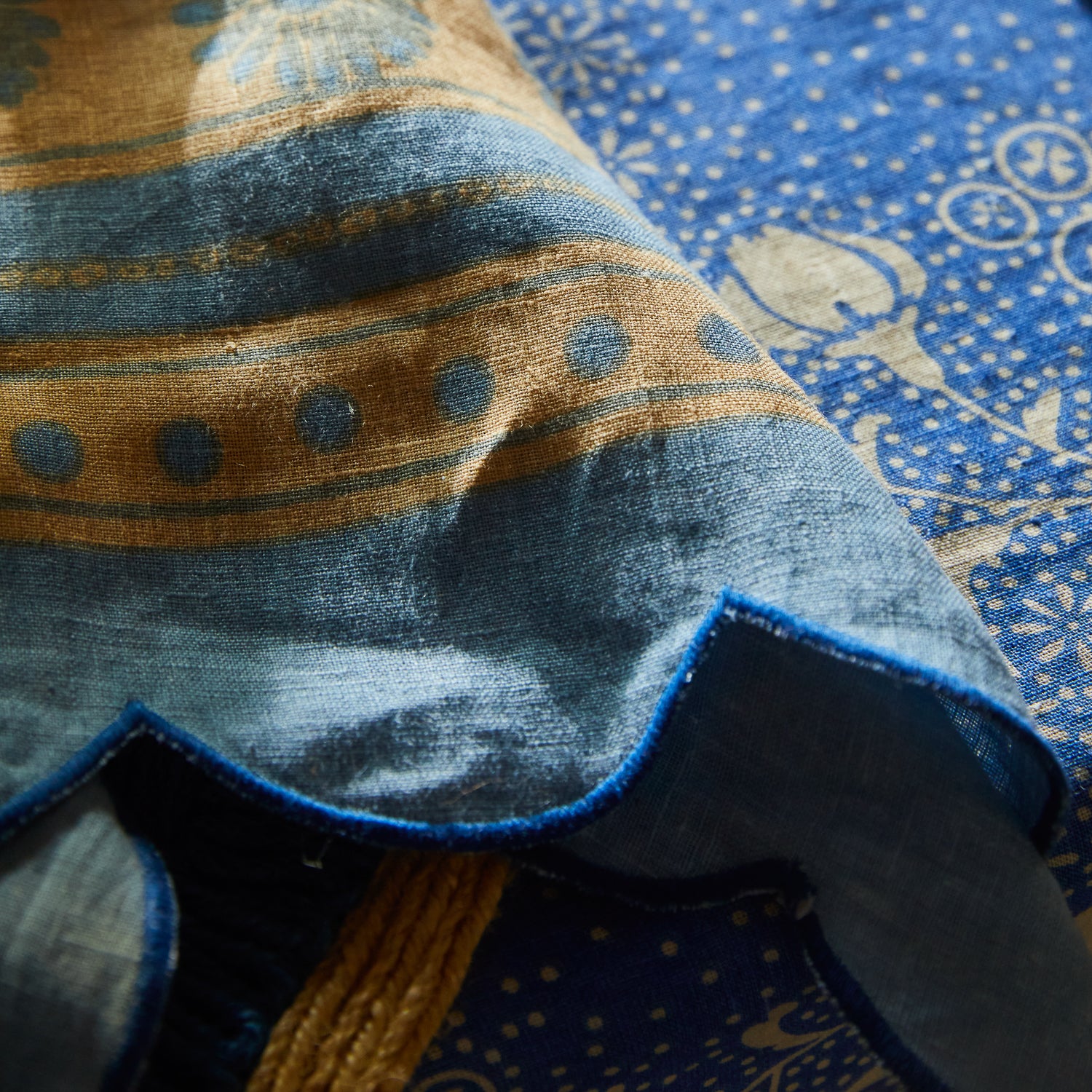 Premium American Denim Napkin Set - Blue Jean Style for Elegant Dining & Home Decor | Perfect for Dinner Parties, Weddings, and Rustic Table Settings
