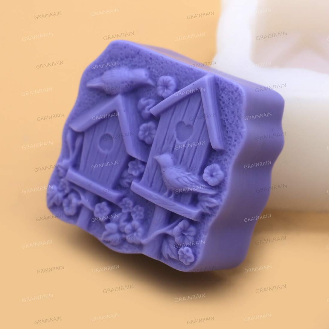 Premium Silicone Soap Molds for DIY Handmade Soap Making - 6 Cavity Craft Art Soap Molds (11209) - Perfect for Home Spa, Gifts & Bath Decor