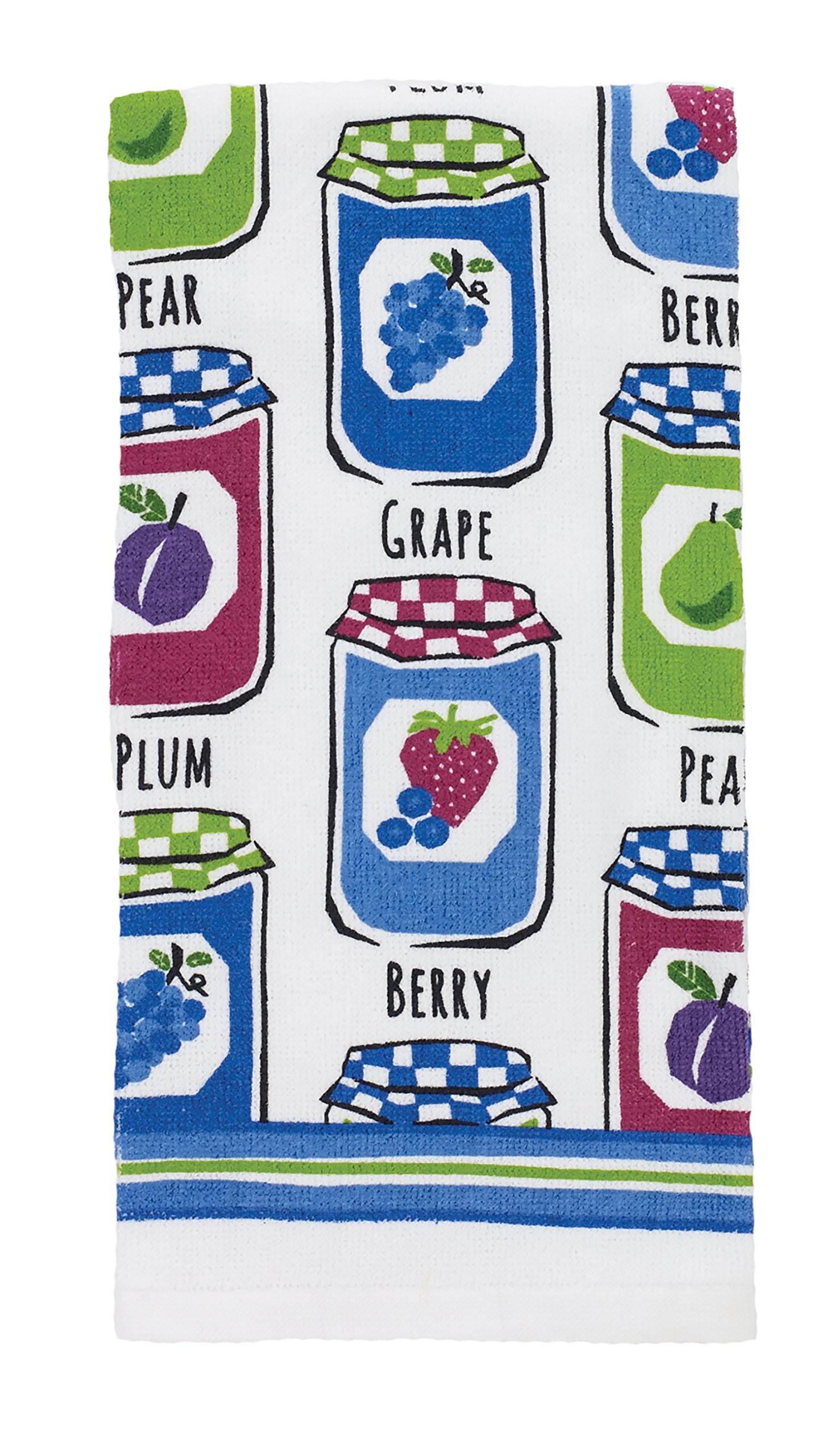 Vintage Ritz Canning Collection Print Kitchen Towels - Fruit Jars Design Cotton Dish Towels for Drying, Decor & Farmhouse Kitchen Decorations - Perfect for Canning, Baking & Country Style Home Decor