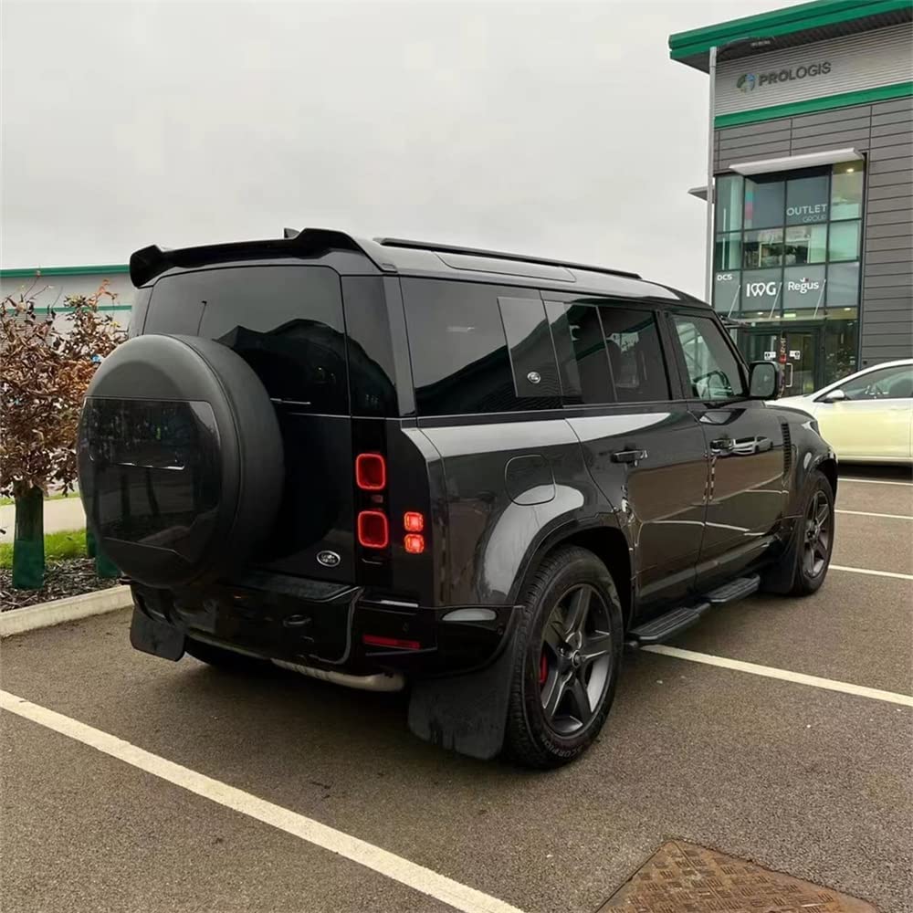1 Pcs Carpathian Grey ABS Spare Tire Cover for Land Rover Defender 90 & 110 (2020 Model) - Durable Wheel Protection for Off-Road & Adventure Use