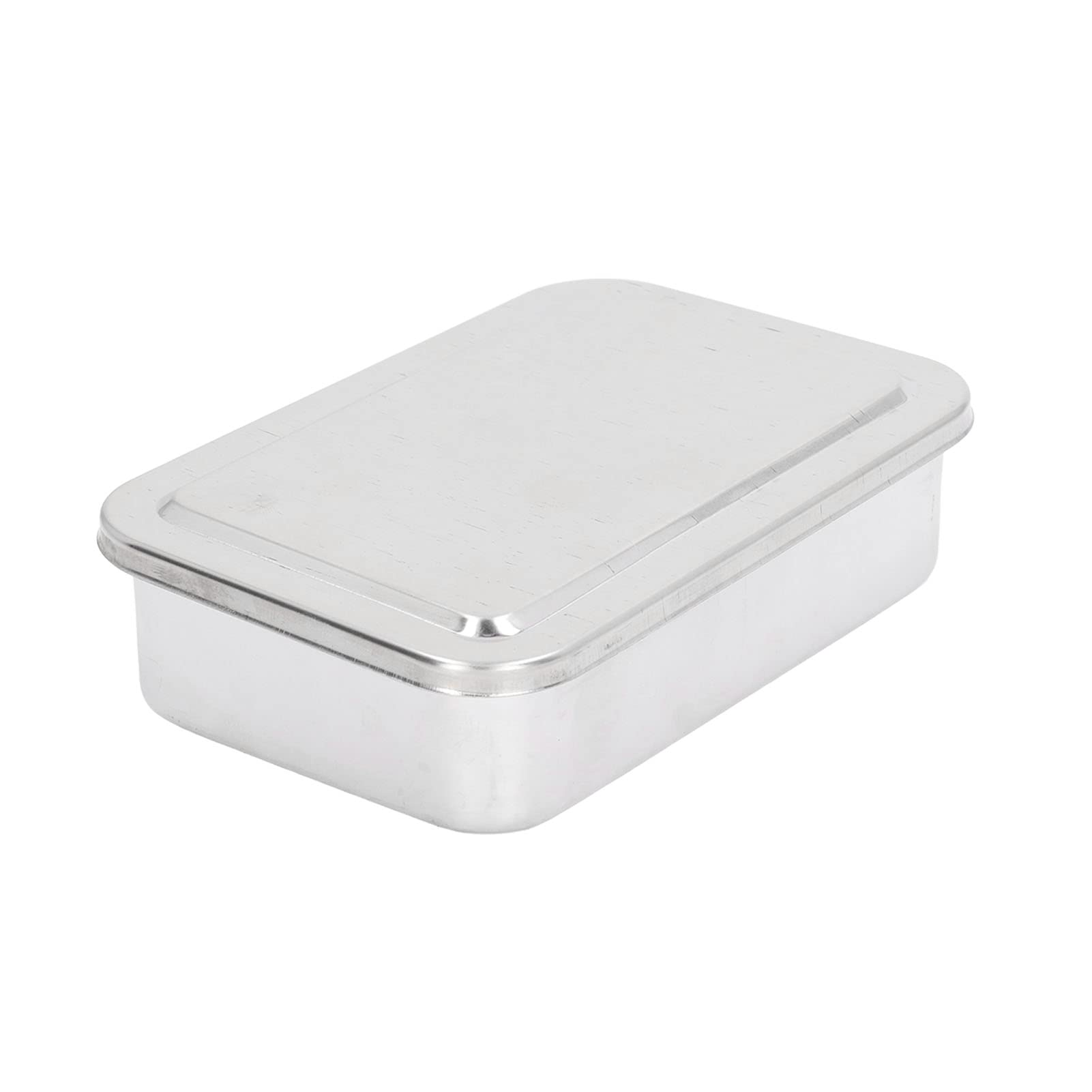 Fdit Stainless Steel Needle Storage Box - Mirror Polished Metal Container with Glossy Edge for Veterinary Use | Durable One-Piece Molding Design | Perfect for Clinic, Hospital & Medical Office Organization