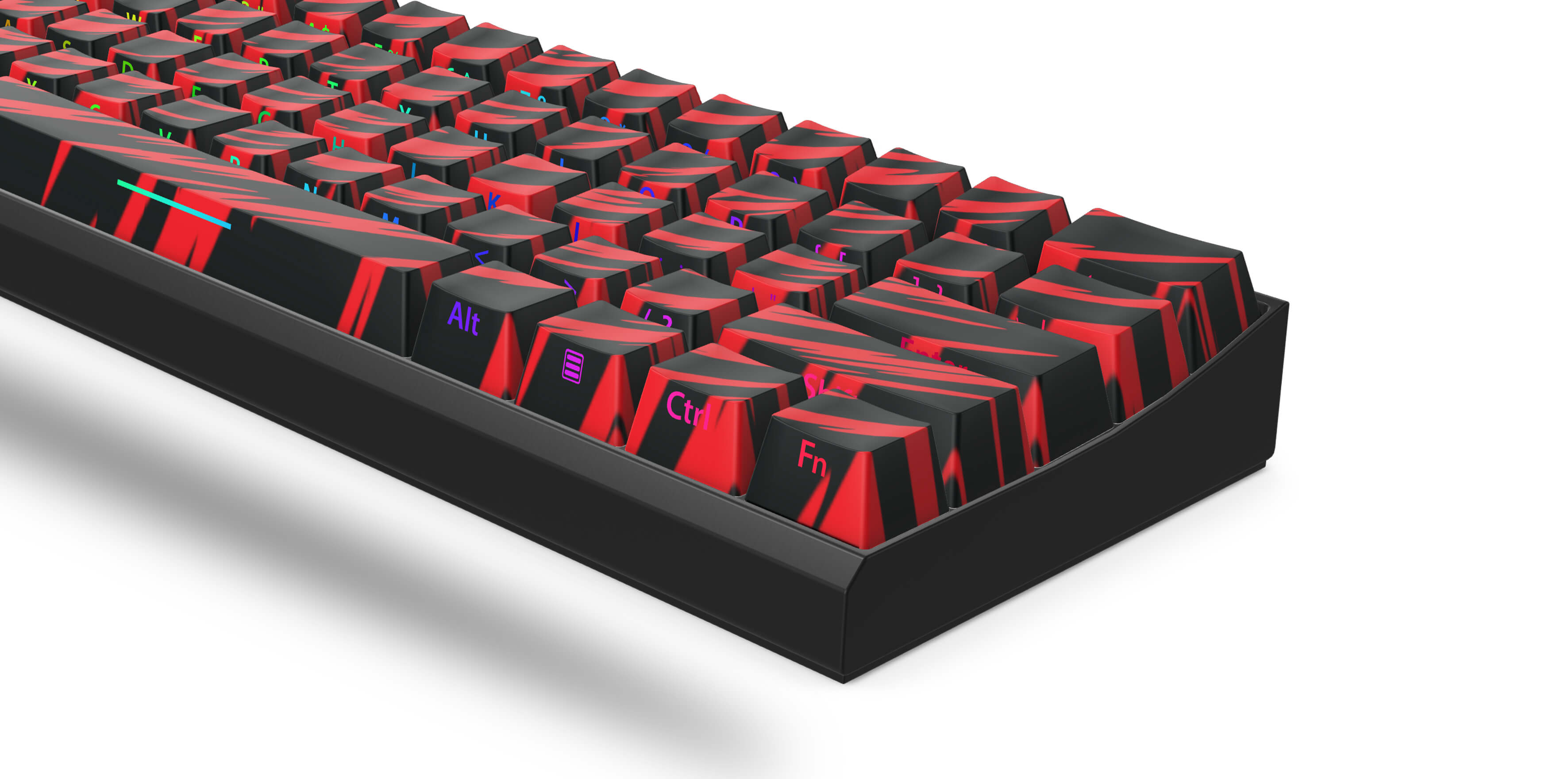 Red Tiger T60 Pro Mechanical Gaming Keyboard - RGB Backlit, Wired USB, Ergonomic Design for PC Gamers - Perfect for Esports, Streaming & Office Work