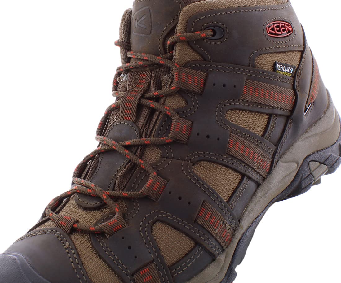 KEEN Men's Siskiyou Mid Height Waterproof Hiking Boots - Lightweight Outdoor Trekking Shoes for Men, Durable Non-Slip Traction - Perfect for Mountain Climbing, Camping & Trail Walking