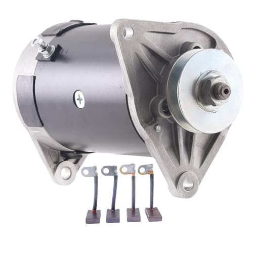 RAREELECTRICAL New 12V Generator with Four Brushes - Compatible with EZ-GO Golf Cart TXT Models 1980-1993 (GSB107-04A) - Perfect Replacement for Golf Cart Electrical System Maintenance