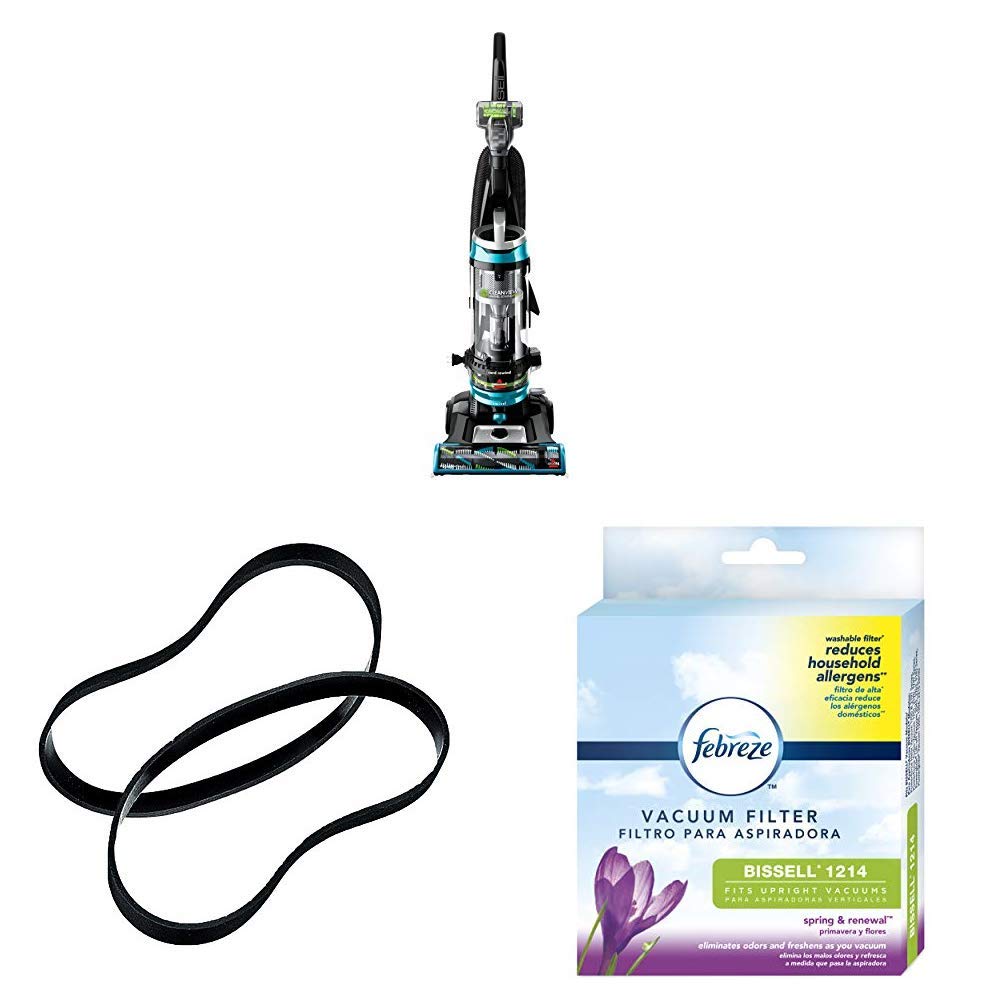 Bissell Cleanview Swivel Rewind Upright Vacuum with Replacement Belt & Febreze Filter - Powerful Pet Hair & Allergen Removal for Carpets & Hard Floors
